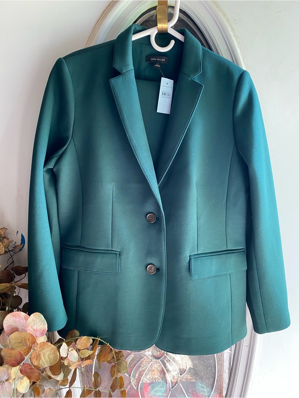 🆕 NWT Ann Taylor Emerald Green Suit - Sz 14P